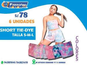 SHORT DAMA TIE-DYE COLORES T/S-L...